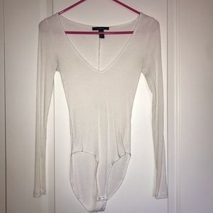 Long Sleeve White Bodysuit